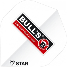 B-Star Flights - Bull's Logo Hvid