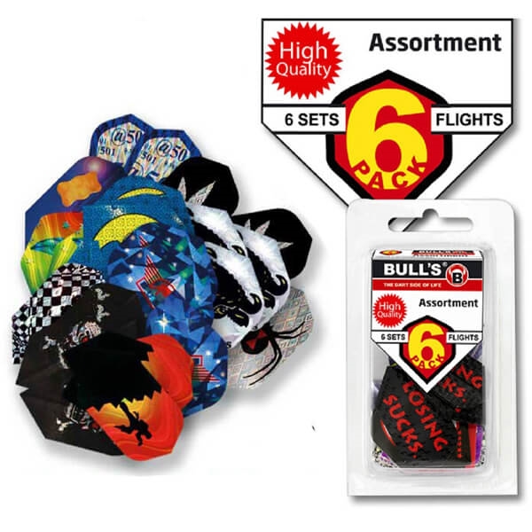 Bull\'s assorterede flights - 6 sæt