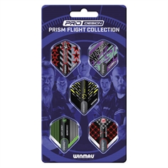 Winmau Pro Player Prism Flights - 5 pack