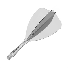 Winmau Fusion Arrow Flights - Transparent, Kort