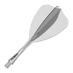 Winmau Fusion Arrow Flights - Transparent, Intermediate