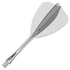 Winmau Fusion Arrow Flights - Transparent, Medium