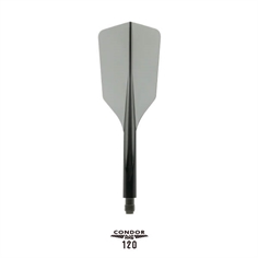 Condor Axe 120 Flights Slim - Klar sort, Kort