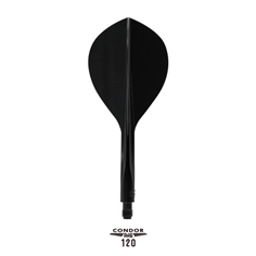 Condor Axe 120 Flights Teardrop - Sort, Kort