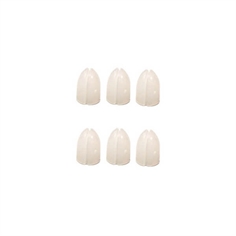 L-Style Shell Lock Ringe Hvide (til alm. flights)